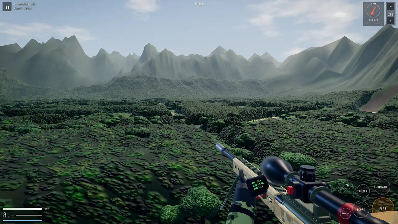A rainforest river delta under green mountains